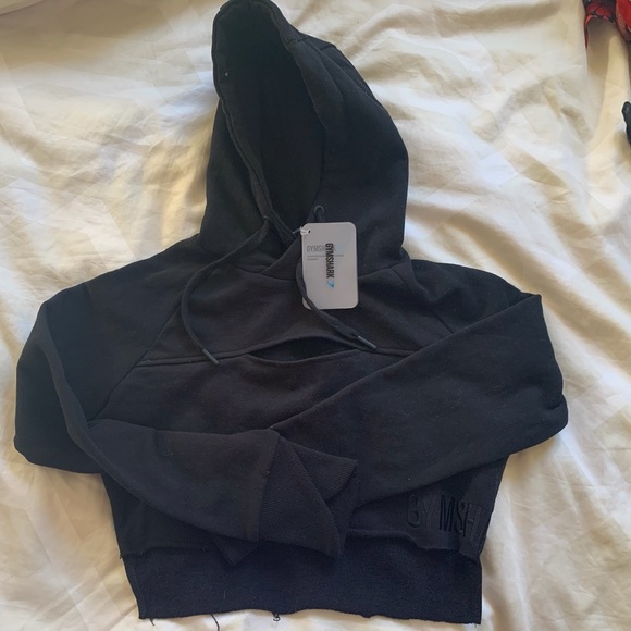 2 Gymshark cropped hoodies, both Never worn, 1 NWT - Picture 2 of 4